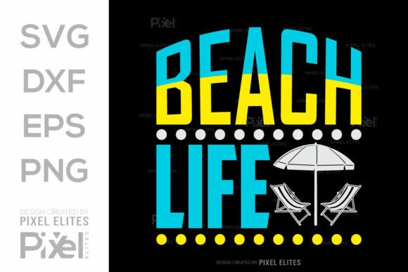 Beach Life SVG Cut File, Hello Summer