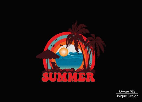 Eye-catching Summer Design Graphics for T-Shirt Designs