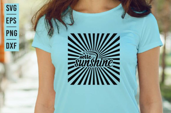 Hello Sunshine - Summer SVG Vector Design
