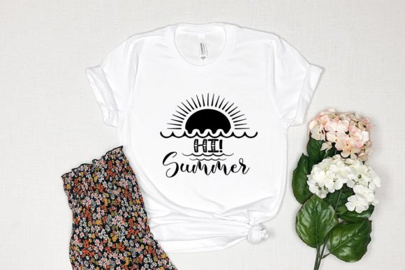 HI SUMMER Graphics & T-Shirt Designs