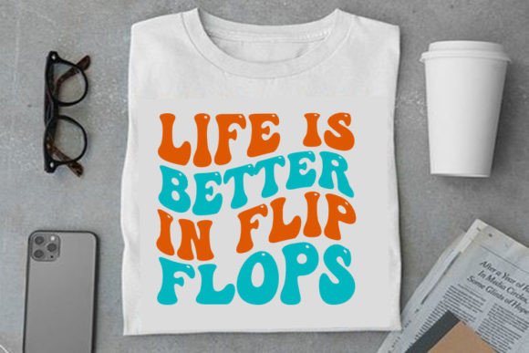 Retro Summer Design, Life is Better in F Graphics