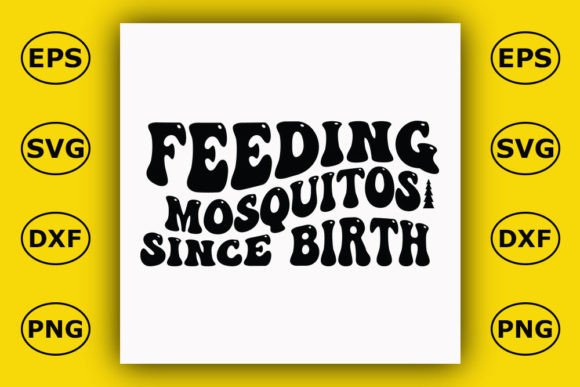 Retro Summer T-shirt Design, Feeding