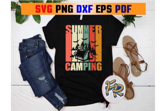 Summer Camping T-Shirt Design Graphics
