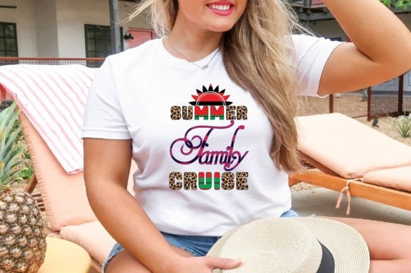 Summer Family Cruise Sublimation Design