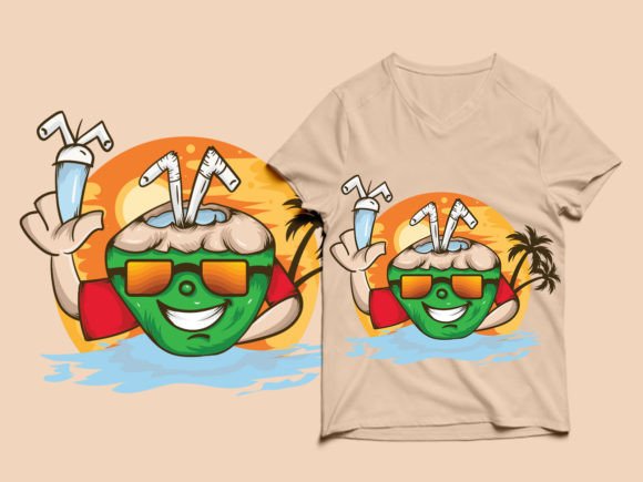 Summer Funny T-Shirt Design: Graphics for Print Templates