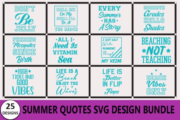 Summer Quotes T-shirt Bundle