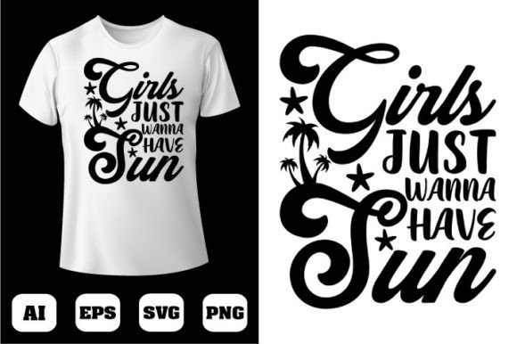Summer Sun Girls: Graphics for T-Shirt Designs