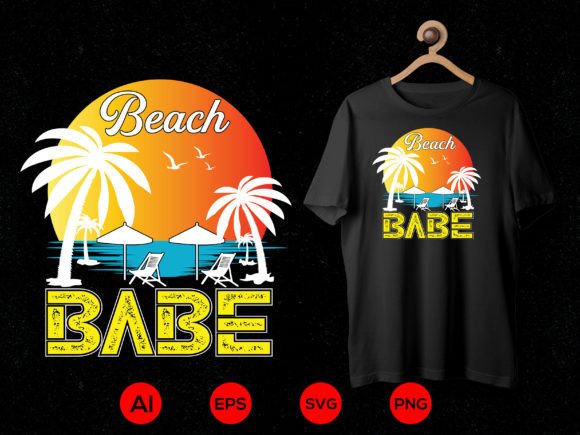 Summer T-shirt Design 04: Graphics for Beach Vibes