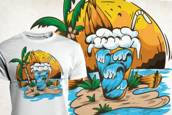 Summer T-Shirt Design Sublimation Graphics
