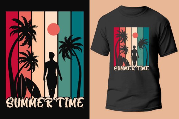 Summer Time T-shirt Design Graphic