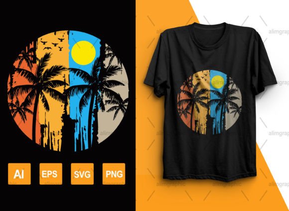 Summer-Vibes Designs: Graphics for T-Shirt Creations