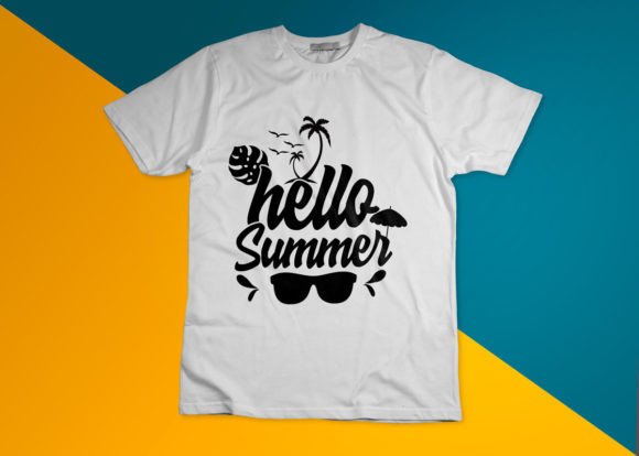 Typography Summer T-Shirt Design Graphics